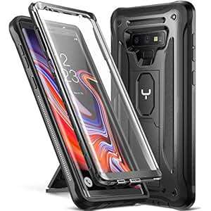 YOUMAKER Kickstand Case Galaxy Note 9 Full Body Built-in Screen Protector Heavy Duty Protection Shoc