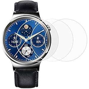 Screen Protector for Huawei Watch AFUNTA 3 Pack Tempered Glass Film Anti-Scratch High Definition Cov