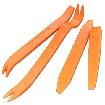 4Pcs Auto Car Radio Door Clip Panel Trim Dash Audio Removal Installer Pry Tool - LOCAL