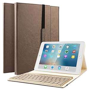 Boriyuan Samsung Galaxy Tab s2 9.7 Cover Case7 Colors Backlight Detachable Backlit Keyboard Case S