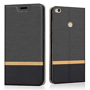 Xiaomi Mi Max 2 Case Riffue Slim Retro Denim Pattern PU Leather Flip Folio Protective Cover Flap