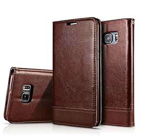 Case For Galaxy S7 Edge Samsung S7 Edge Case Free Hand Strap Premium PU Leather With TPU Soft Bui