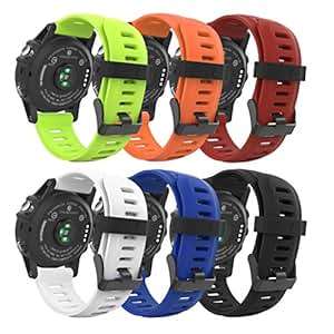 MoKo Watch bGarmin Fenix 3 6PCS Soft Silicone Replacement Watch BGarmin Fenix 3/Feni