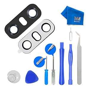 MMOBIEL Back Rear Camera Real Glass Lens Replacement Complet Set Pre-installed 3M Adhesive Full