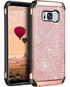 Galaxy S8 Case BENTOBEN Samsung Galaxy S8 Case Dual Layer Luxury Glitter Bling Hybrid Hard PC Lami