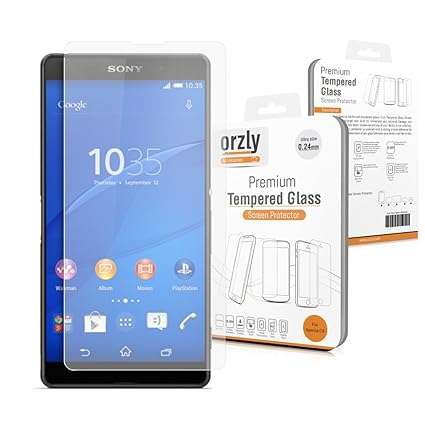 orzly Tempered Glass Screen Protector for Xperia C4 (Single)