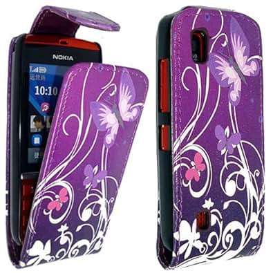 FOR NOKIA ASHA 300 VARIOUS PU LEATHER MAGNETIC FLIP CASE SKIN COVER POUCH BY GSDSTYLEYOURMOBILE {TM