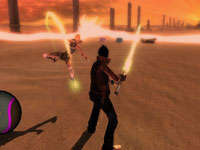 A gameplay screen from No More Heroes: Heroes' Paradise