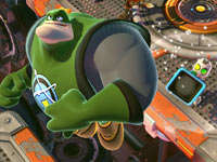 Screenshot showing crisp graphics from Ratchet & Clank: All 4 One