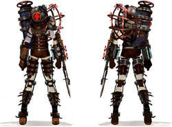 Big Sister front and back from BioShock 2