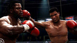 Ali hitting Joe Frazier with a straight right 'Fight Night Round 4'