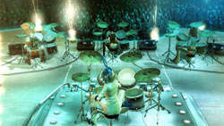 Four drummer jam in 'Guitar Hero 5'