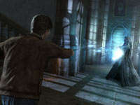 Harry caught up in a duel in Harry Potter and the Deathly Hallows - Part 2