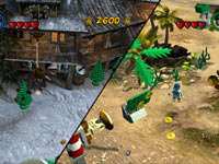 Co-op screen in LEGO Indiana Jones 2: The Adventure Continues