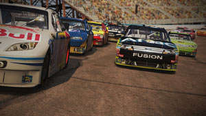 Slingshoting out of the pack in NASCAR The Game 2011