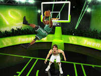 Paul Pierce unleashing a backwards jam in NBA JAM