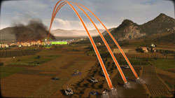 A tank battalion targeting an infanty unit in the distance in R.U.S.E. A tank battalion targeting an infanty unit in the distance in R.U.S.E.