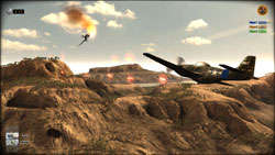 A dogfight in desert in R.U.S.E. A dogfight in desert in R.U.S.E.