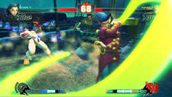 Rose finishing off Ryu in 'Street Fighter IV'