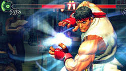 Camera angle change during Ultra Combo by Ryu in 'Street Fighter IV'