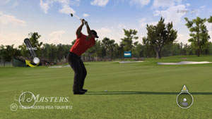 Tiger Woods PGA Tour 12: The Masters screen #1 showing in-game PlayStation Move controller