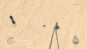 Tiger Woods PGA Tour 12: The Masters screen #2 showing in-game PlayStation Move controller