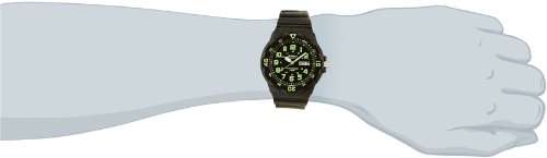 Casio Men's Marine Black Dial Black Resin