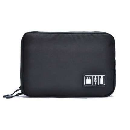 Electronics Organizer, Waterproof Travel Business Trip Storage Bag for Cables, iPad(up To 9.7"), Me