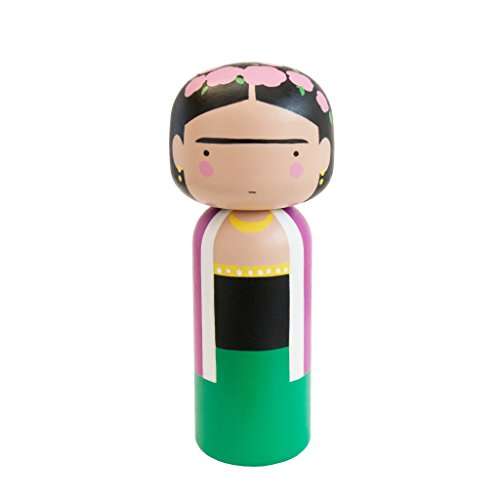 Frida Kahlo Kokeshi Japanese Dolls by Lucie Kaas