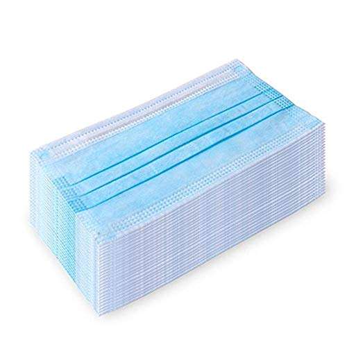 100Pcs Disposable 3-Layer Masks, Anti Dust Breathable Disposable Earloop Mouth Face Mask, Comfortabl