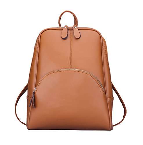 aiseyi Women Black Leather Backpack for Girls Drawstring Schoolbag Casual Daypack