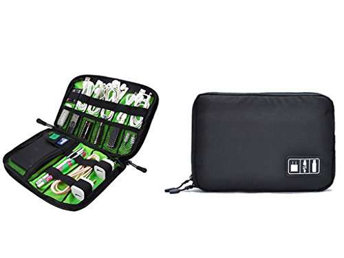 Electronics Organizer, Waterproof Travel Business Trip Storage Bag for Cables, iPad(up To 9.7"), Me