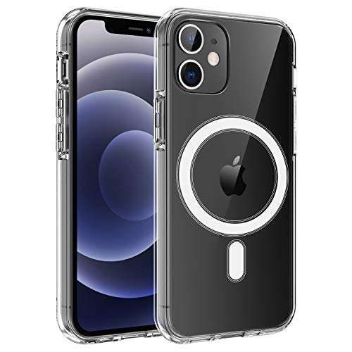 HVDI Clear Magnetic Case for iPhone 11 Pro Max with Mag-Safe Wireless Charging,Soft Silicone TPU ...