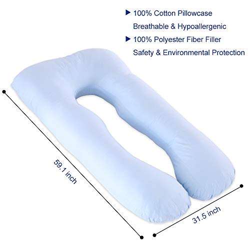 Pregnancy Pillow - Full Body Pillow for Pregnancy and Nursing Women - U Shaped Maternity..