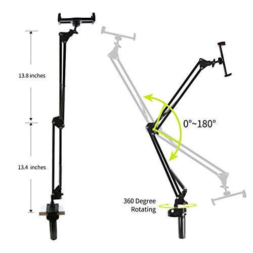 Benks Lazy iPad Mount, Table Holder, Universal Long Arm Mobile Phone Bracket, Flexible Gooseneck Cl