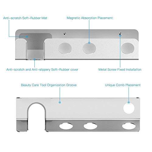 Hair Dryer Wall Mount Holder, Hair Dryer Storage Rack Hanger Holder for Dyson Supersonic Hair..