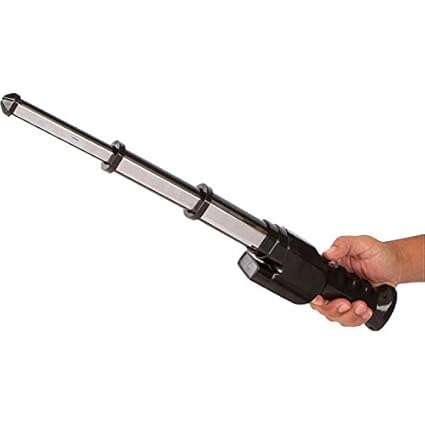 Vipertek Heavy Duty Expandable Stun Gun Baton with LED Flashlight & Alarm