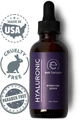 Eve Hansen Hyaluronic Acid Serum (2 oz) | Ultimate Hydrating Serum, Face Moisturizer, Wr..