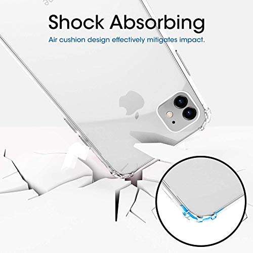 HVDI Clear Magnetic Case for iPhone 11 Pro Max with Mag-Safe Wireless Charging,Soft Silicone TPU ...
