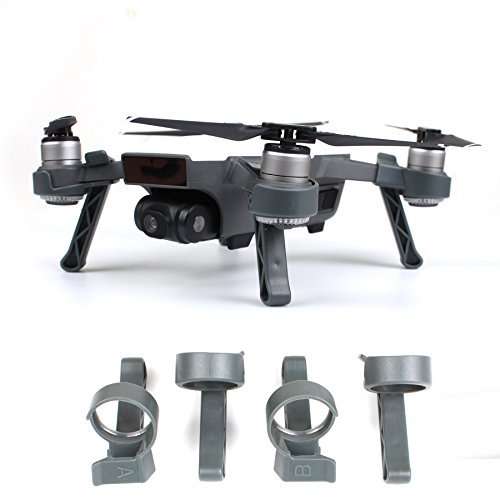 DJI Spark Accessories Set Bundle Combo Lens Cap Hood Sun Shade Camera Cover Protector Landing Gear