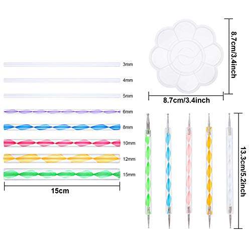 Skylety 21 Pieces Mandala Dotting Tools for Painting Rocks Mandala Painting Stencils