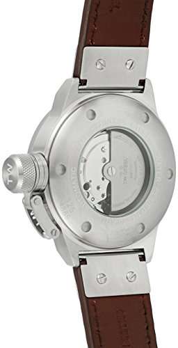 TW Steel Men's CS25 Stainless Steel Watch with Brown Leather Band