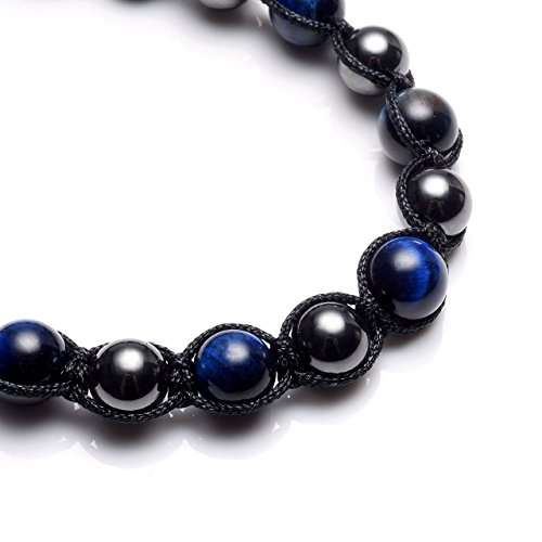 Top Plaza Natural Tiger Eye Stone Magnetic Hematite Healing Therapy Beads Lava Stone Aromatherapy E
