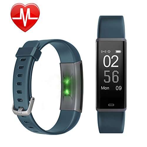 Letscom Fitness Tracker with Heart Rate Monitor Watch, Activity Tracker with Step Counter, Pedomete