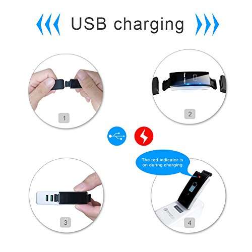 Fitness Tracker HR, Letscom Activity Tracker with Heart Rate Monitor Watch, IP67 Waterproof Smart W