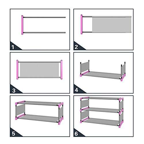 Modrine 8 Tiers Shoe Rack, Free Standing Shoe Racks Shoes Organizer - Holds 32 Pairs of Shoes..