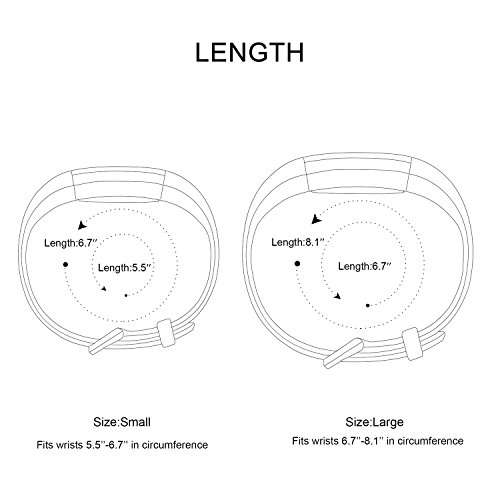 Fitbit Alta HR and Alta Bands, Greeninsync Fitbit Alta Accessory Replacement Band Large Small for F