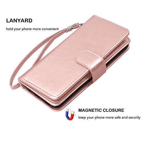 Njjex iPhone XS Max Wallet Case, For iPhone XS Max 6.5 Inch Case, PU Leather [9 Card Slots] ID Cred