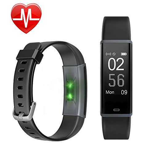Letscom Fitness Tracker, Heart Rate Monitor Bluetooth Activity Tracker Watch with Sleep Monitor, St
