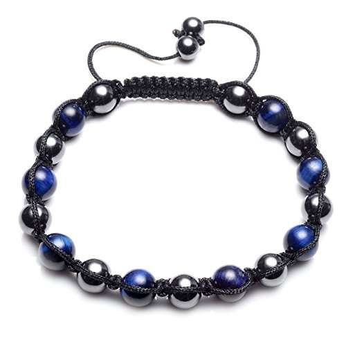 Top Plaza Natural Tiger Eye Stone Magnetic Hematite Healing Therapy Beads Lava Stone Aromatherapy E